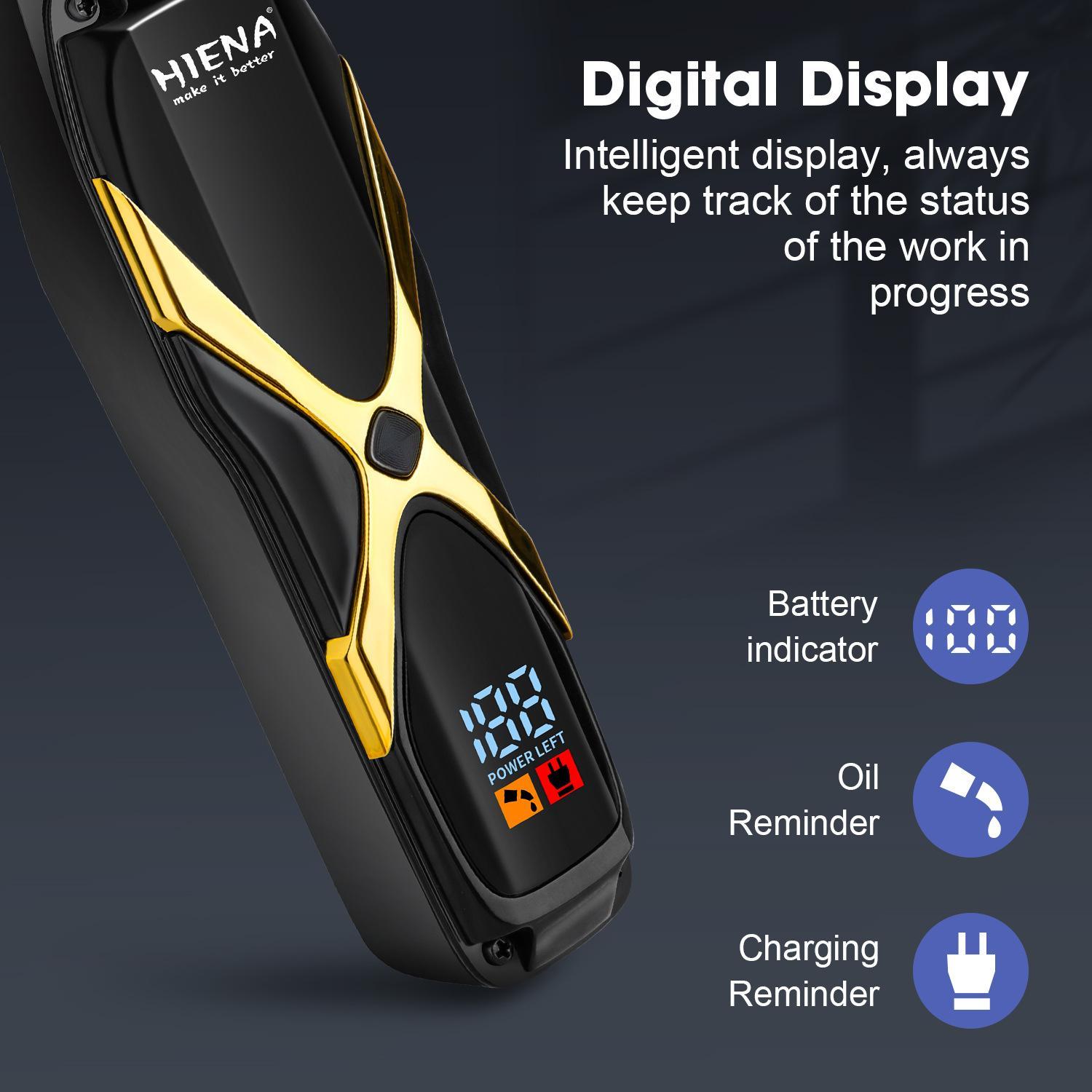 5-piece electric barber beauty combination men's professional hair clipper cordless hair clipper rechargeable trimmer men's beard trimmer hair clipper and hair clipper kit Wireless Hair Cutter Hair Clippers Set