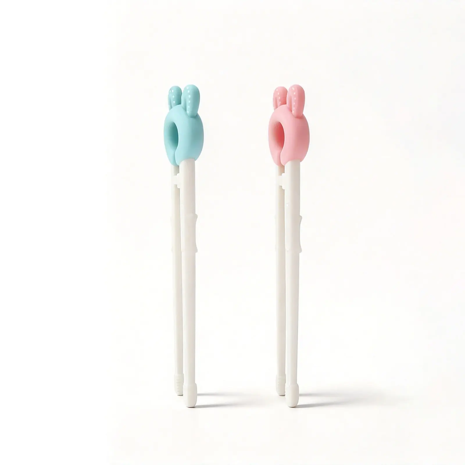4-Piece Chopstick Set for Beginners, Detachable and Reusable Baby Chopsticks, Feeding Aid, Ideal for Developing Eating Skills