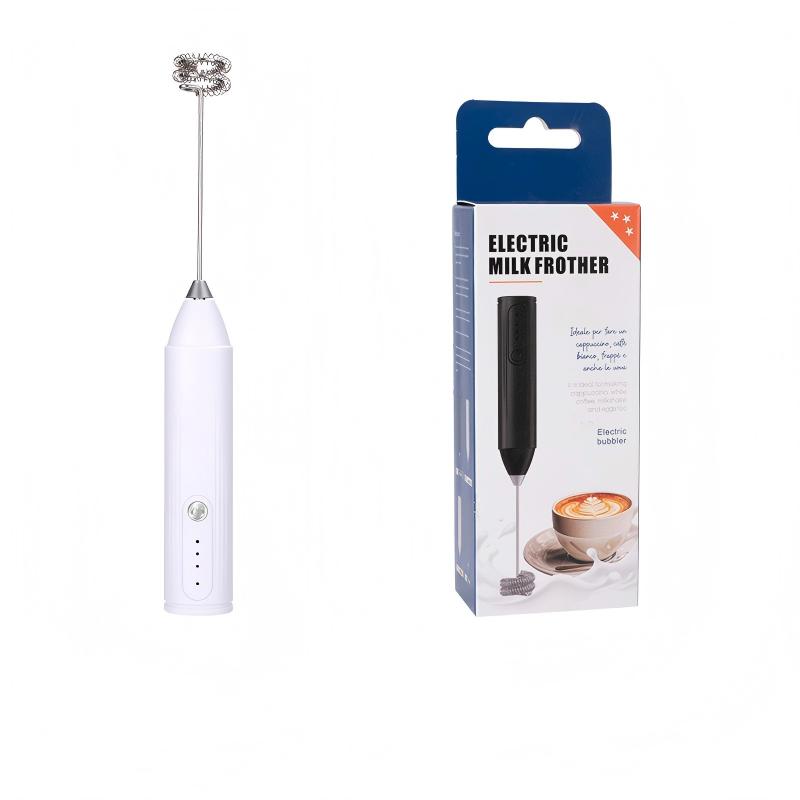 Electric Milk Frother, Handheld Electric Foam Maker, Stainless Steel Whisk Blender, Rechargeable for Coffee, Matcha, Latte, Cappuccino