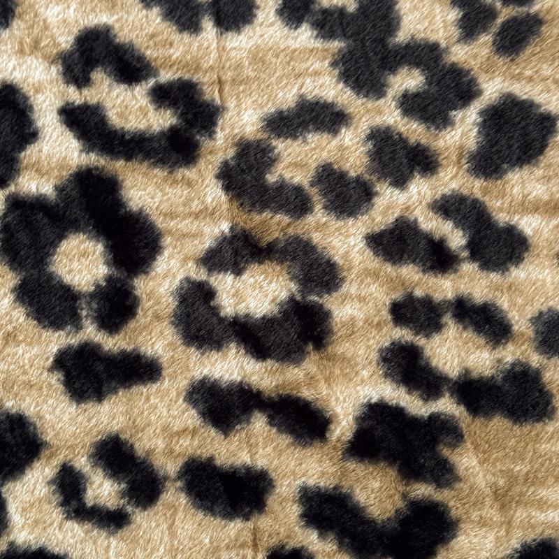 Faux Rabbit Fur Leopard, Tiger & Butterfly Fitted Sheet 3-Piece Set – Luxurious, Soft & Warm Solid Color Bedding, Premium Set (Includes 1 Fitted Sheet + 1/2 Pillowcases), All-Season, Perfect for Bedroom, Dorm, Sofa, Cozy Christmas Gift