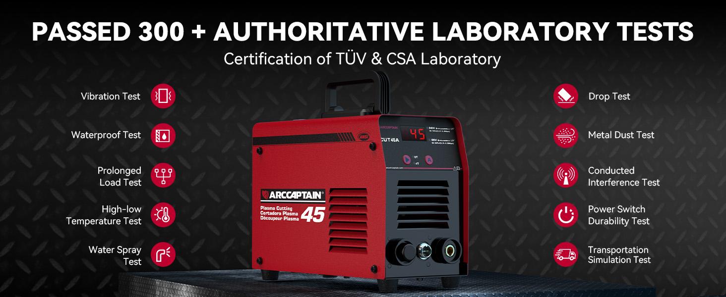 ARCCAPTAIN 45A Plasma Cutter with 2T/4T Function, Digital Display, Dual Voltage, LED Display, Ideal for Various Applications