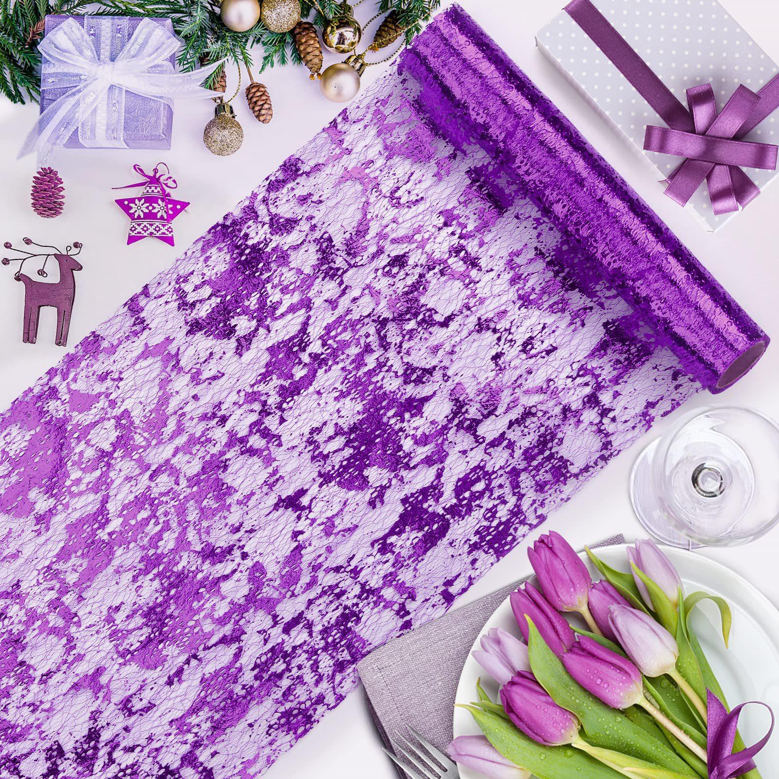 Mesh Table Runner, Elegant Event Decor Material, Perfect for Festivals, Parties, Weddings, Luxurious Golden Tablecloth