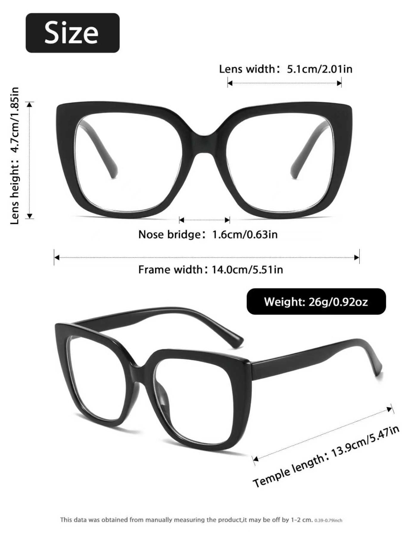 Classic Vintage Cat Eye for Women, Stylish Trendy Eyewear, Flat Lenses Perfect for Street Style, College Look, Commuting, and More
