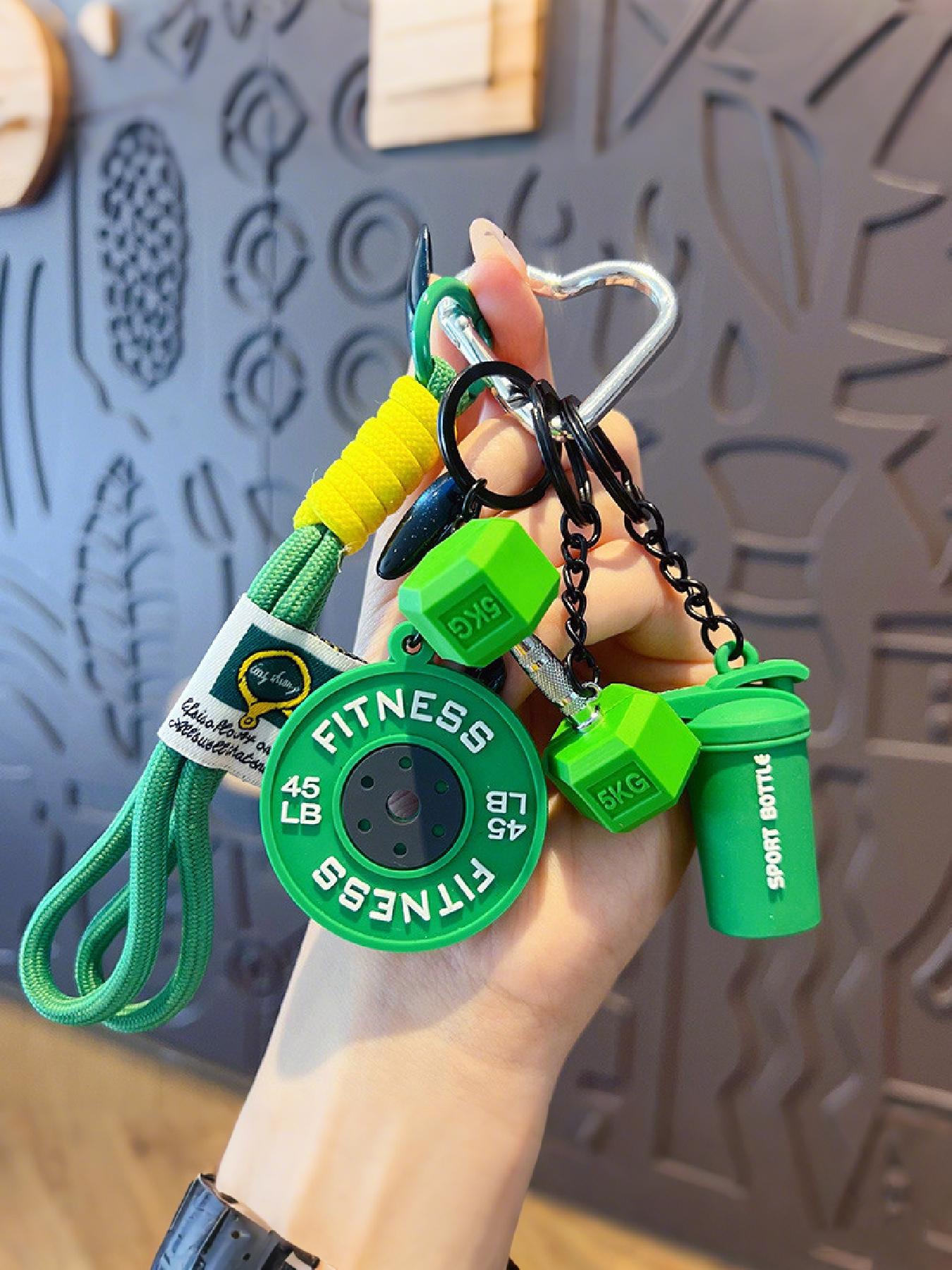 Creative Versatile Barbell Letter Decorative Hanging Piece for Bags Keys, Stylish Accessory for Everyday Use, Perfect Gift Idea