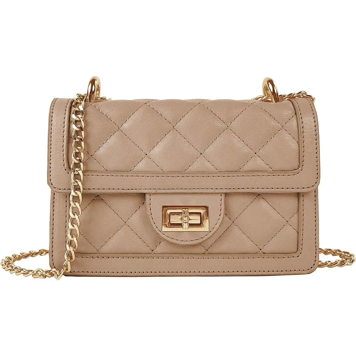 Small Quilted Crossbody Bag, Trendy Designer Mini  Bag, Phone Wallet Purse for Women