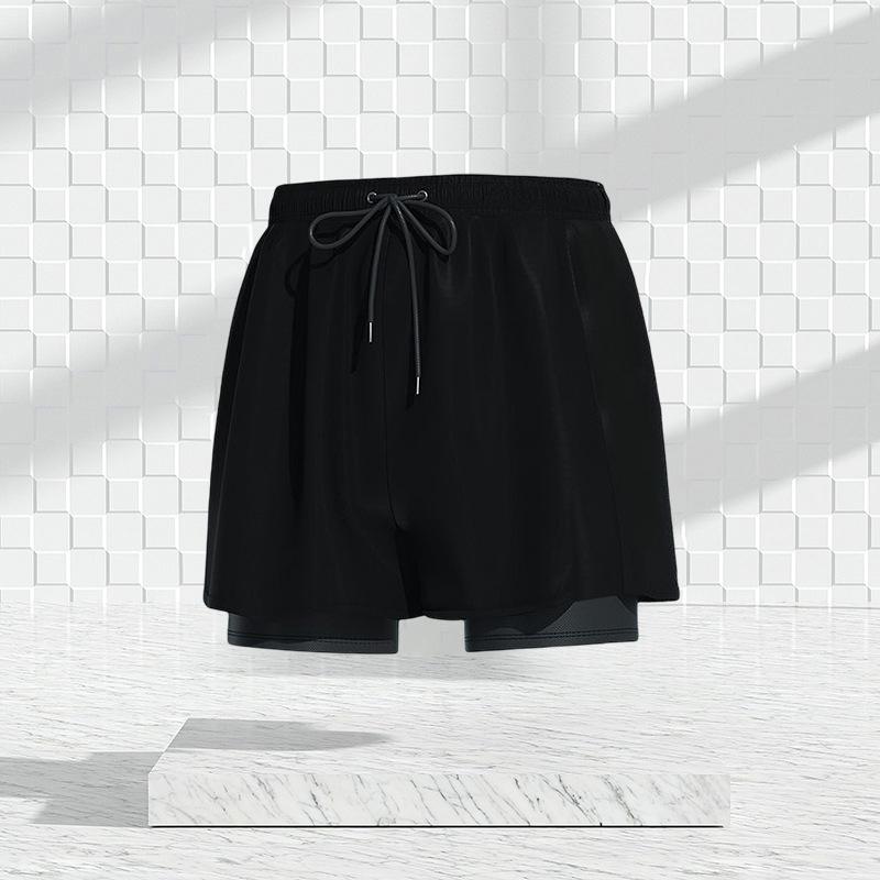 Swimwear men's loose quick drying embarrassing prevention men's flat angle swimming pants swimsuit suit Beachwear hot spring swimming equipment