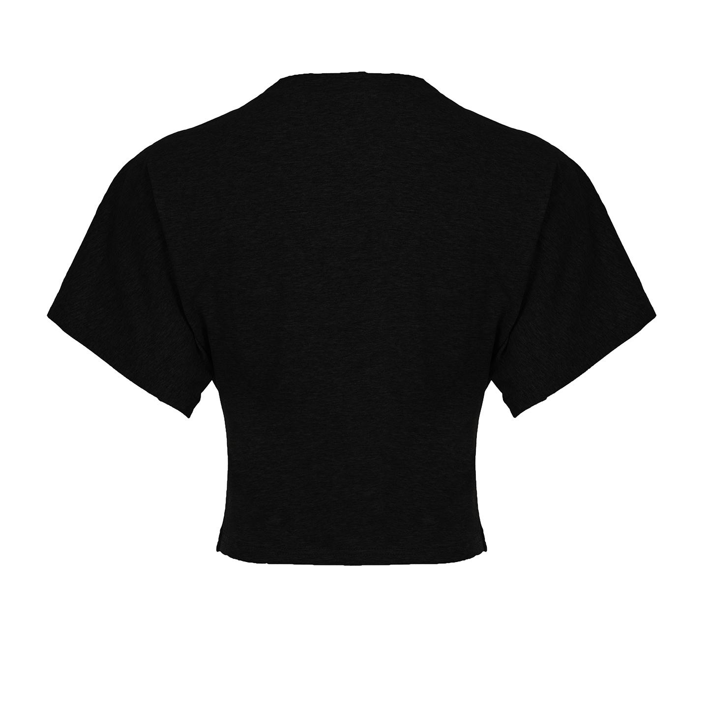 Women's Solid Color Basic Crop Tee, Casual Half Sleeve Round Neck T-shirt for Summer, Ladies Clothes for Daily Wear, Womenswear