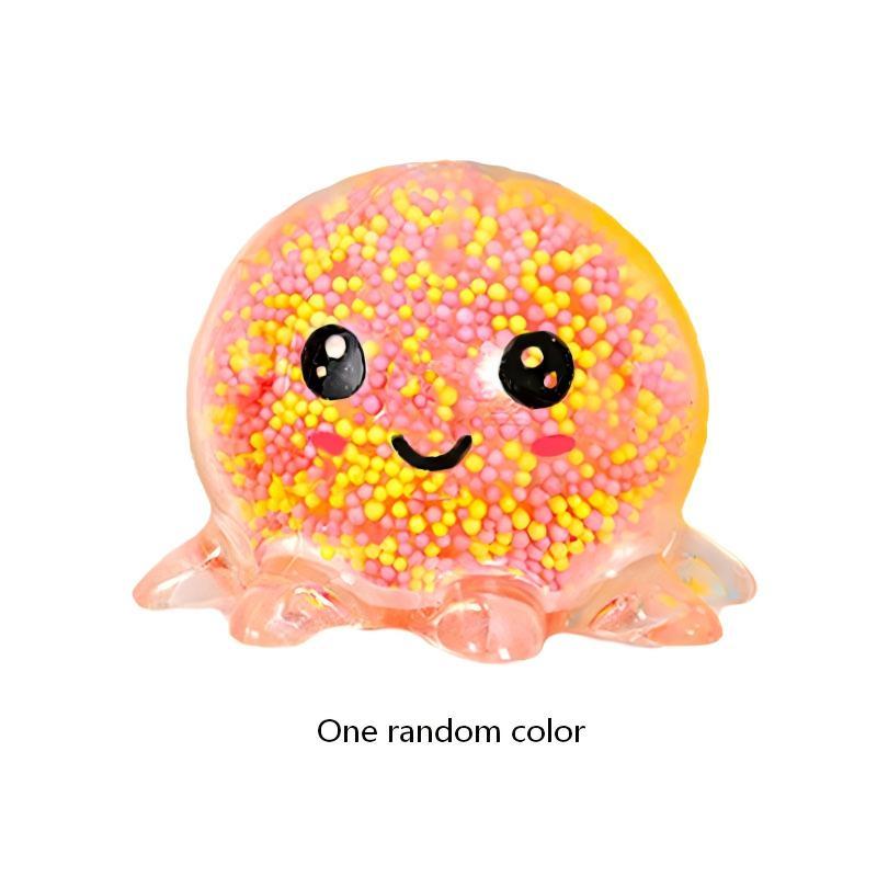 4pcs/1pcs Cute Octopus Stress Ball Gift Set, Colorful Soft Balls, Transparent Balls, Party Gifts, Birthday Presents, Holiday Gifts