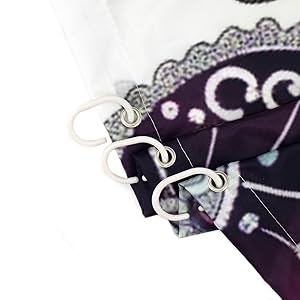 Bohemian Paisley Floral Shower Curtain Purple and Black Flower Pattern Boho Bathroom Shower Curtain Retro Abstract Bathroom Curtain with Hooks 72Lx72W Inch Polyester Fabric Bath Curtain Bohemian Paisley Floral Shower Curtain Purple and Black Flower Pattern Boho Bathroom Shower Curtain Retro Abstract Bathroom Curtain with Hooks 72Lx72W Inch Polyester Fabric Bath Curtain