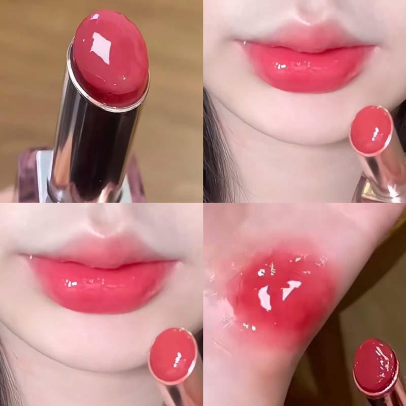 Highly moisturizing lipstick provides long-lasting hydration and repair for dry lips. The smooth, creamy texture applies easily, offers rich color payoff, and is long-lasting and smudge-proof, creating plump, soft lips. A must-have gift for Mother's Day.