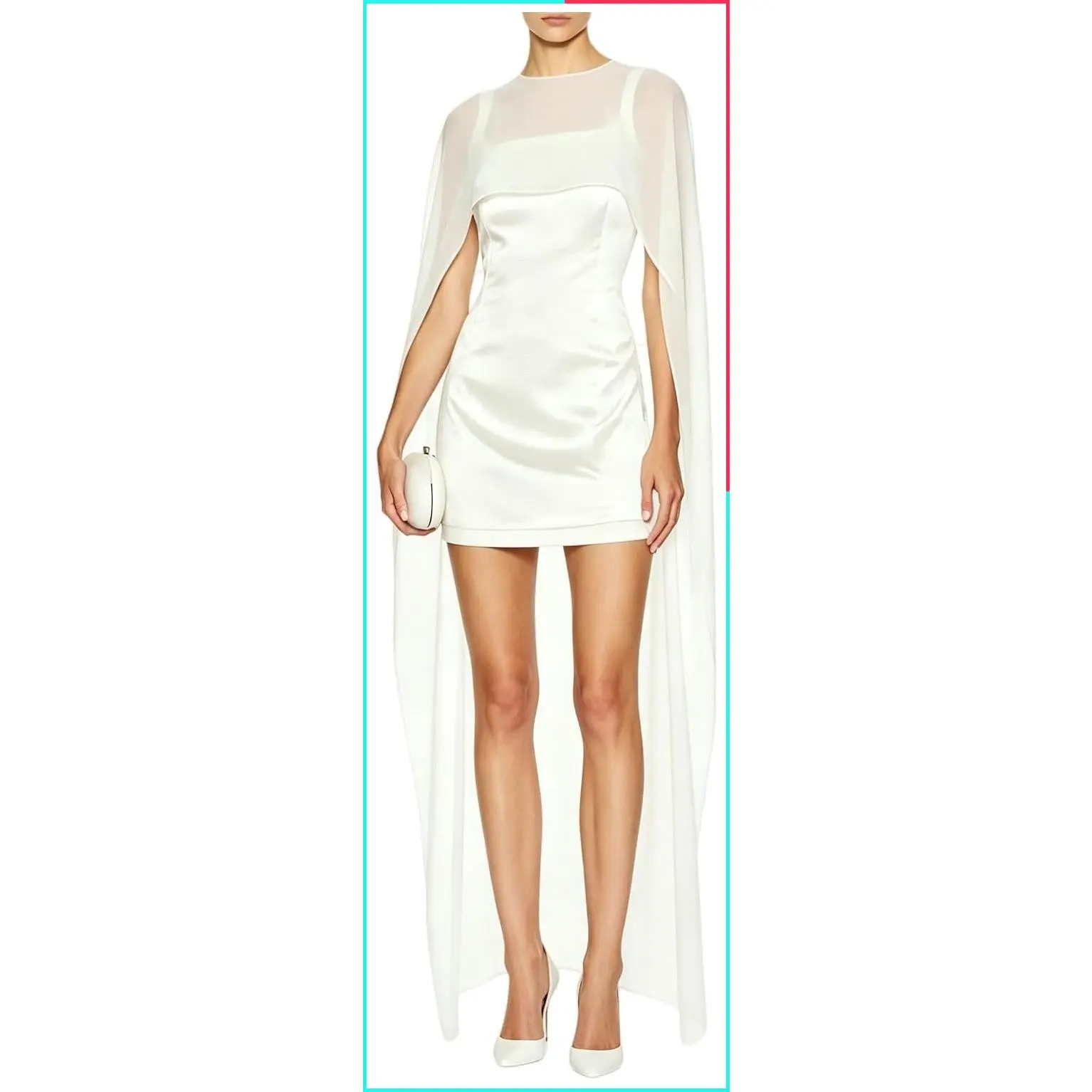 Sheer Chiffon Cape Tops for Women See Through Shawls Wraps Evening Wedding Cover Up