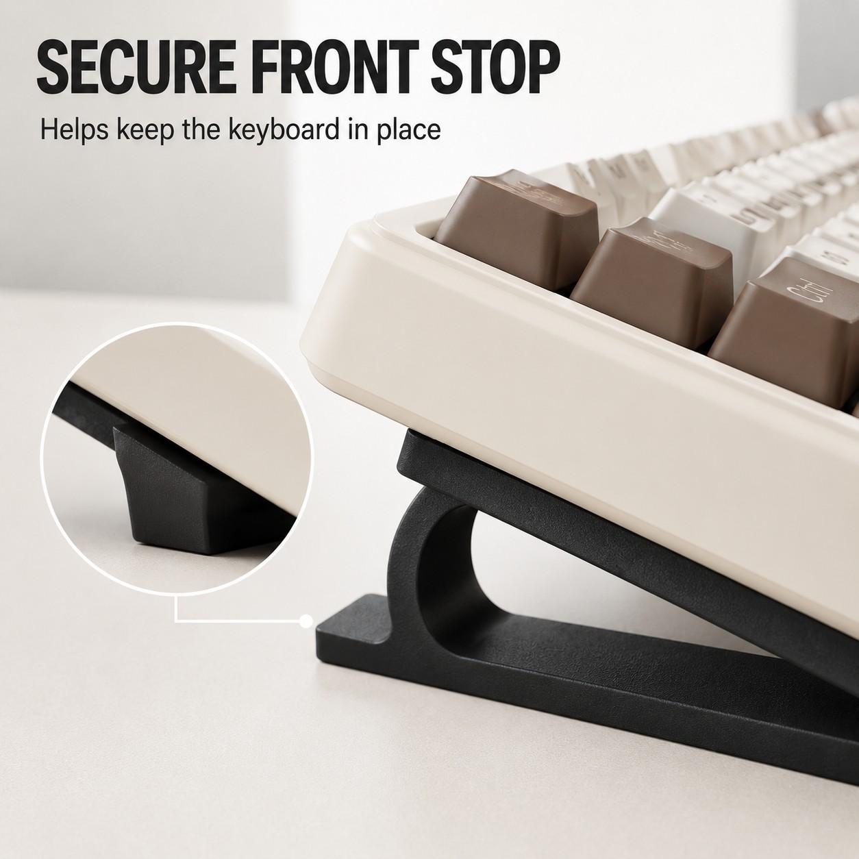 10pcs Ergonomic Keyboard Riser Stand, Non-Slip Universal Holder, Office & Gaming Dedicated, Comfortable Typing Solution, Gaming Setup Accessories