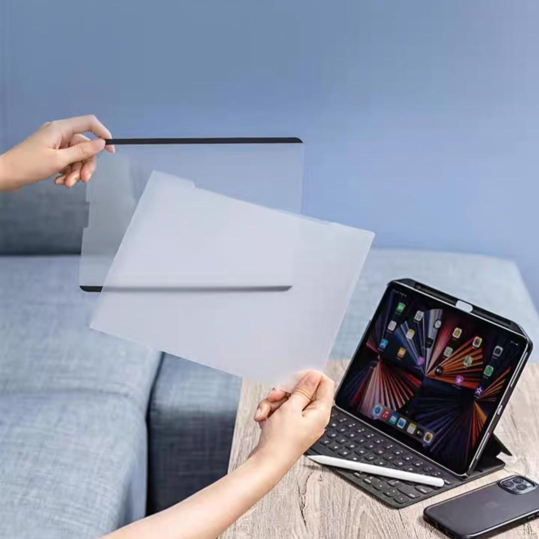 Magnetic Screen Protector Film for iPad 10th Gen, 11th Gen, Air 7/6/5/4, Pro 12.9/13 Inch, Anti-Glare, Easy Install, Reusable, Detachable Cleaning