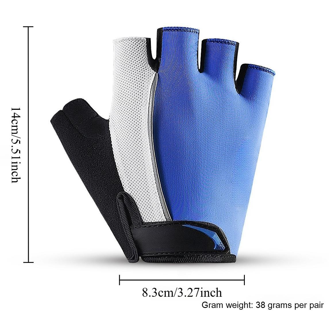 Gym Half-Finger Breathable Workout Gloves for Men & Women, Padded Weight Lifting Gloves with Wrist Wraps Support, Full Palm Protection for Gym Training, Fitness & Strength Exercise