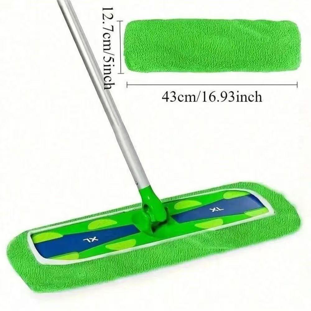 3-Pack Microfiber Mop Pads, Washable Reusable Refills with High Absorption, Fit for Flat Mops, Hardwood and Tile Floor Cleaning, Essential Household Cleaning Supplies