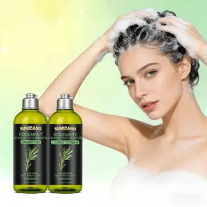 Two-piece set of Rosemary Hydrolyzed Keratin Shampoo, Nourishing Conditioner, containing hyaluronic acid, rosemary, hydrolyzed keratin. Deep-cleansing, moisturizing herbal shampoo suitable for all hair ty