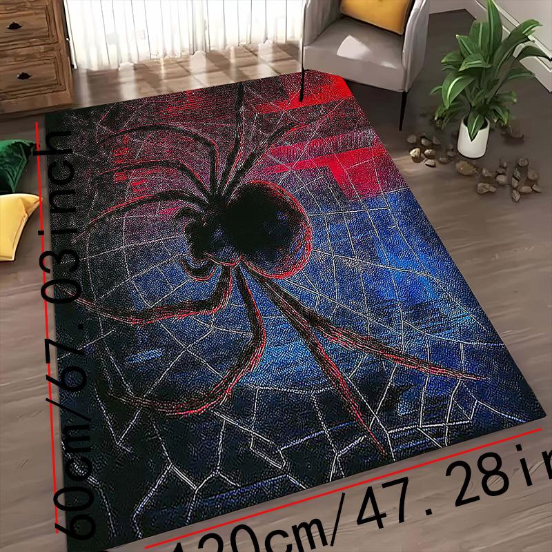 Spider-Man Dark Web Entrance Mat, Durable High-End Printed Door Mat, Living Room Decorative Rug, Suitable for Bedroom, Bathroom, Kitchen, Laundry Room