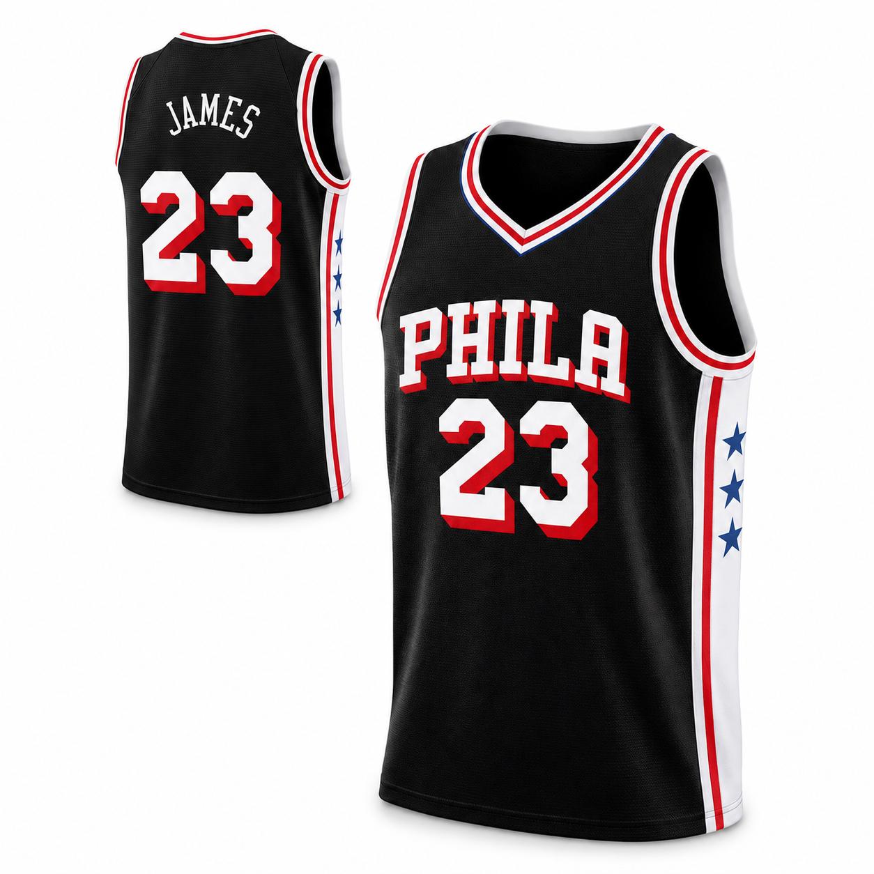 Unisex Basketball #23 James Philadelphia Team Swingman Jersey - Icon Edition - Royal Unisex Basketball #23 James Philadelphia Team Swingman Jersey - Icon Edition - Royal