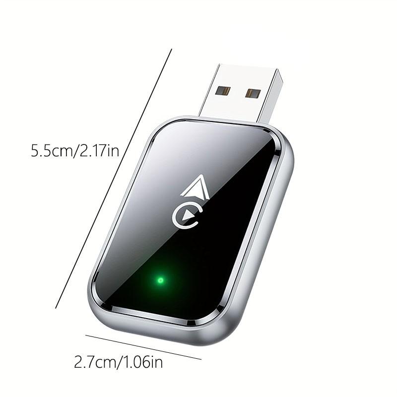 Two-In-One Wireless Carplay & Android Auto Adapter, Plug-And-Play, Fast Automatic Connection, Compact Design, USB/USB-C Ports