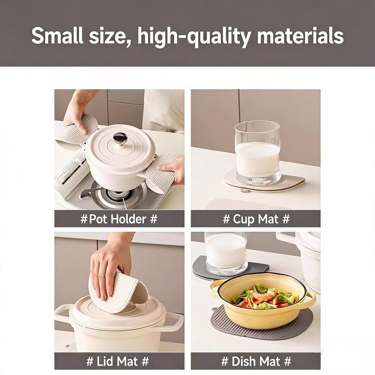 1PC Silicone Insulating Pad, Foldable, Suitable for Boilers and Hot Plates, Kitchen Essentials, Durable and Heat-Resistant Design