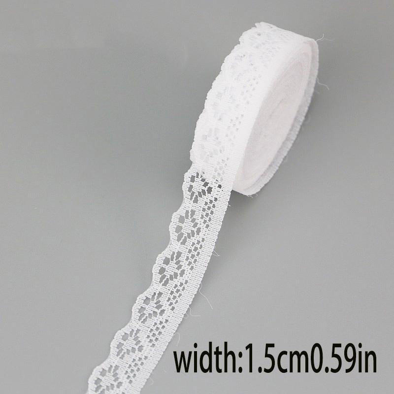 4.5m Lace Trim Roll, Multiple Styles, Ideal for Crafts and Decor, Sewing Accessories, Perfect for DIY Projects, Tablecloths, Curtains