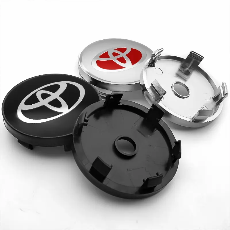 4Pcs 60mm Carbon Look Silicone Hub Cap Stickers – Center Emblem Overlays – You.S N-163