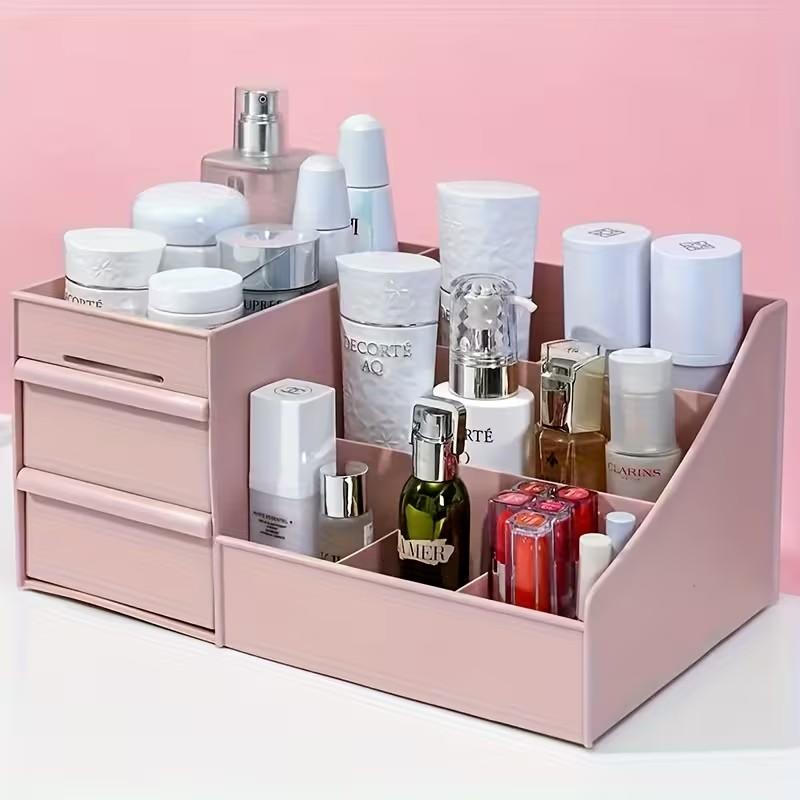 Drawer Organizer Box, Space-Saving Storage Container, Ideal for Cosmetics, Office Supplies, Lightweight and Durable, Perfect for Bedroom Desk