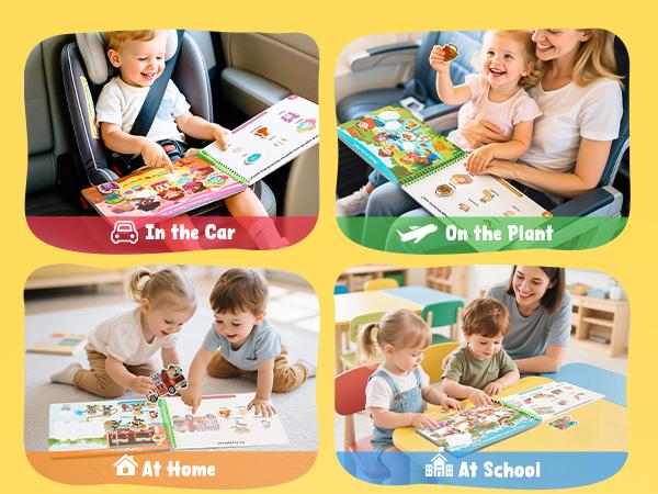 JoyCat Preschool Busy Books Language Toys, Montessori Busy Board, Educational Learning Flash Cards, Sensory Toys, Creative Learning & Fun Activities
