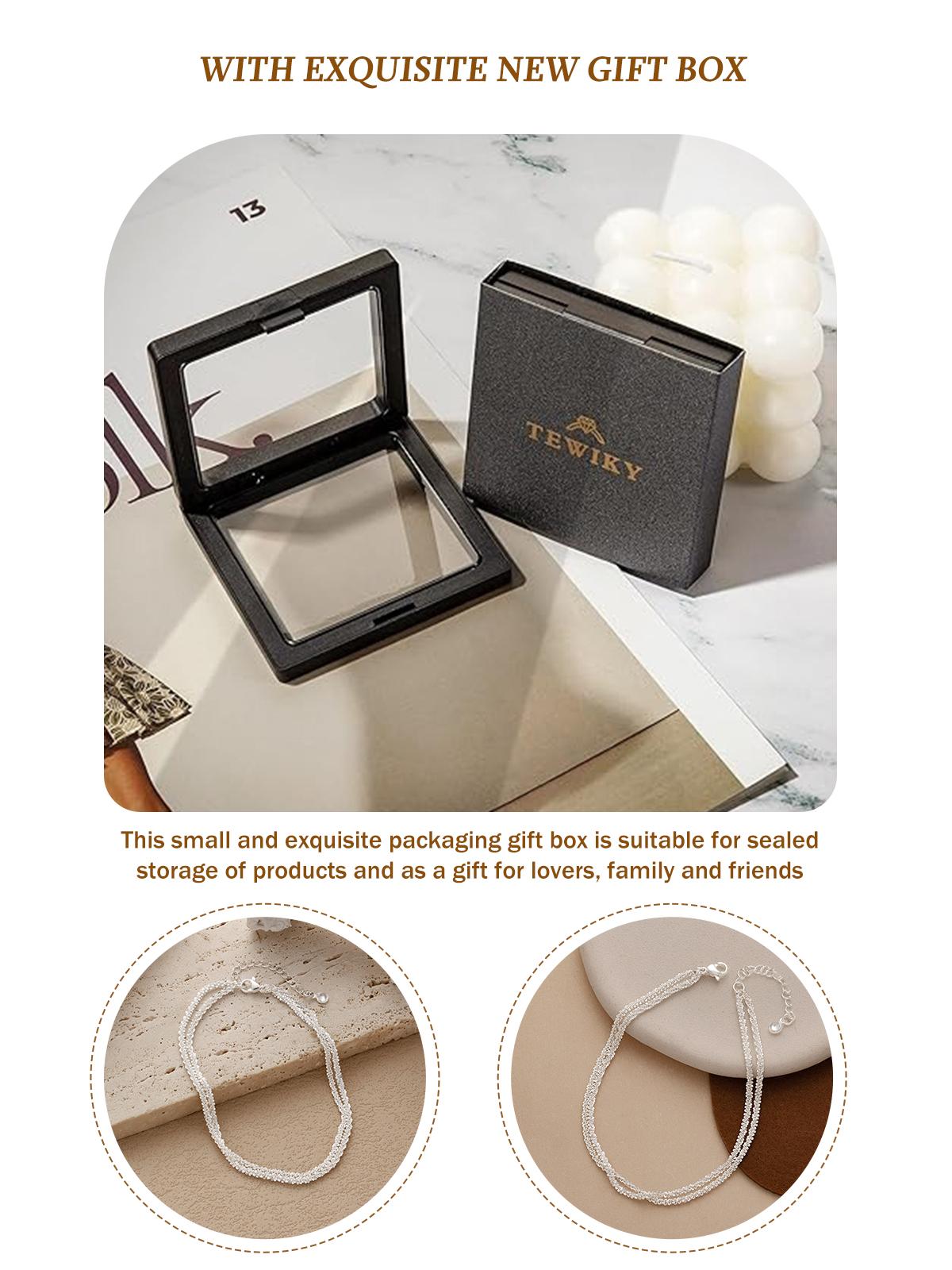 TEWIKY Dainty 14K Gold Plated Layered Waterproof Anklet For Women Adjustable Womens Anklet Set Stackable Figaro Beaded Cuban Link Anklets Daily Clothing Decor For Beach Summer Trendy High Quality Bracelet for Valentine's Day gifts