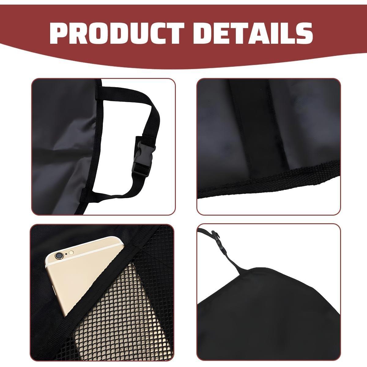 2 count  Kick Mat  Seat Protector, Large  Backseat Protector with 2 Mesh Storage Pockets, Automotive  Seat Storage Organizer for ,  for  SUV Sedan