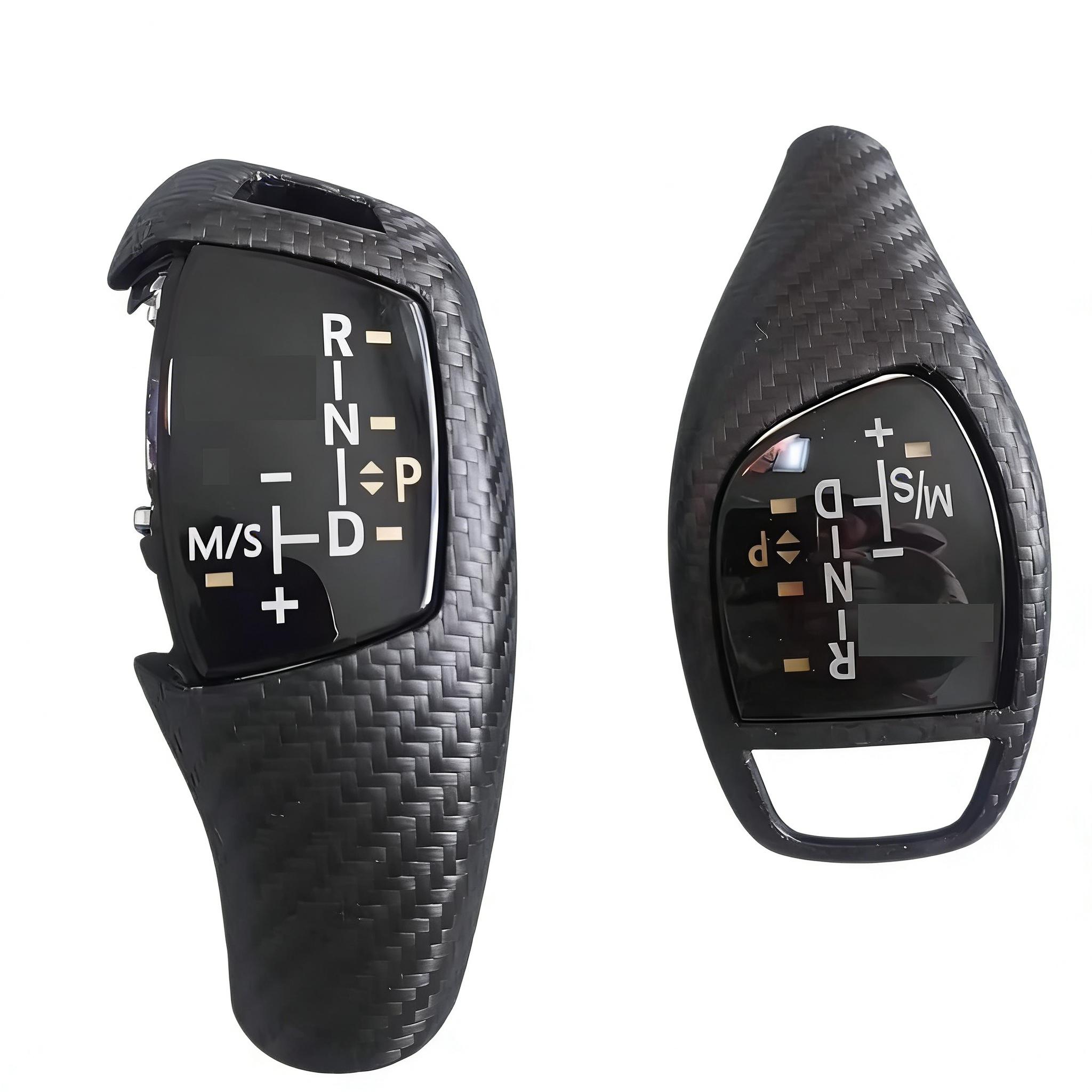 High End Real Carbon Fiber Gear Shift Knob Cover for BMW 3 5GT 6 7 Series F30 F31 F32 F10 Interior Styling Trim