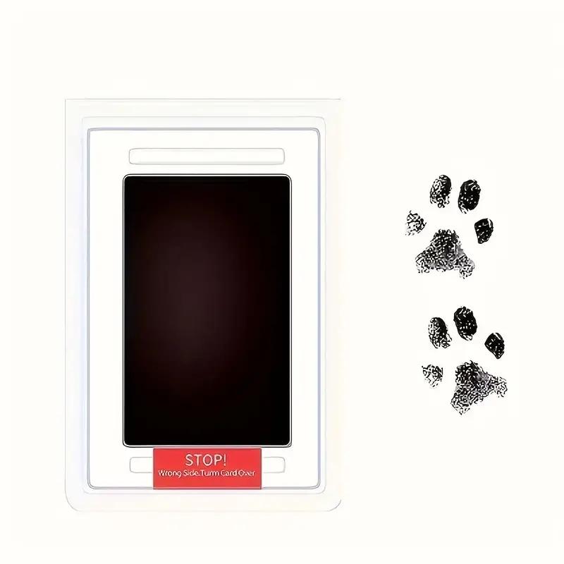 Dog & Cat Paw Print Set + Photo Frame, Clean Touch Ink Pad, Pet Memorial Gift, Personalized, No Stains, Perfect Keepsake