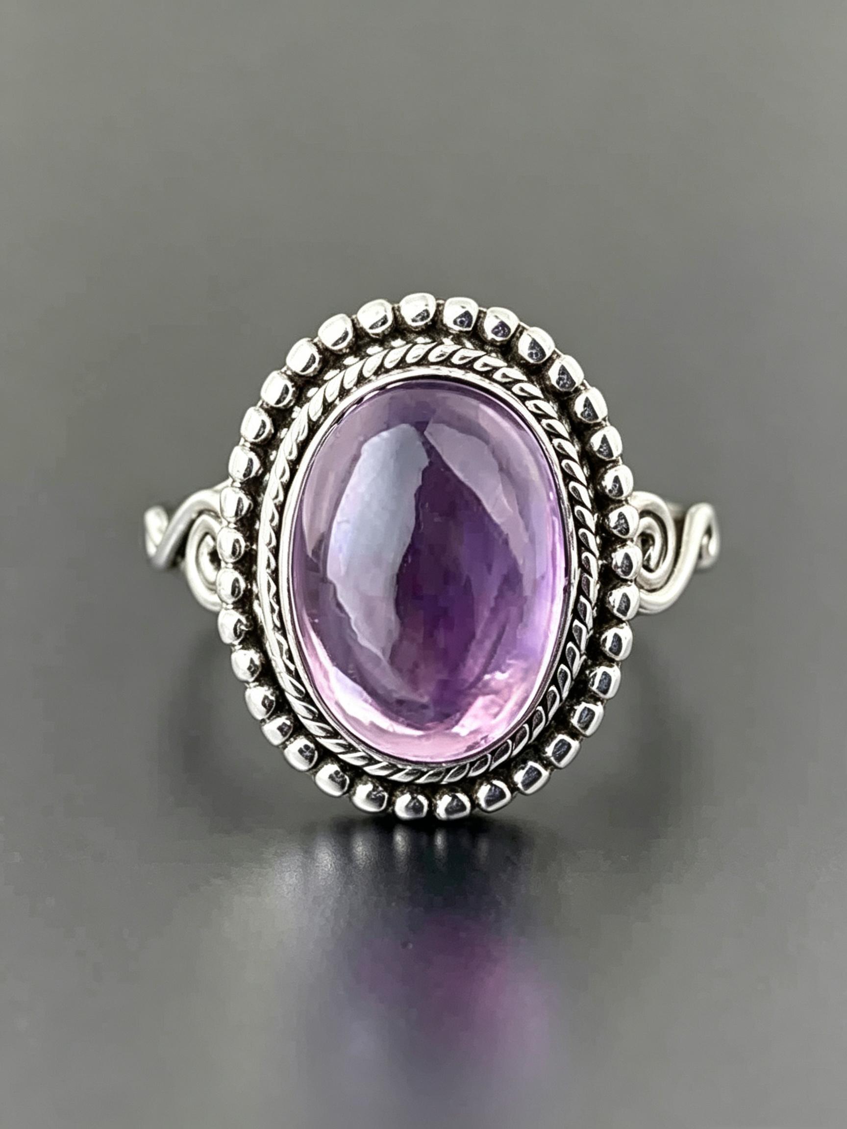 Vintage Oval Synthetic Gemstone Rings for Women Twist Side Delicate Finger Jewelry Perfect for Engagement Weddings Party, Daily Wear Anniversary Gift for Her