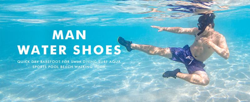 HIITAVE Men 5 Wide Toes Barefoot Lightweight Breathable Water Creek Shoes Beach Aqua Quick Dry for Outdoor Sport Hiking Swiming Surfing