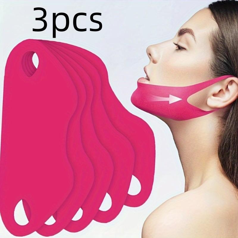 Facial Lifting Bands 3-Pack - Dual Chin Trainer, Hot Pink - TikTok Shop