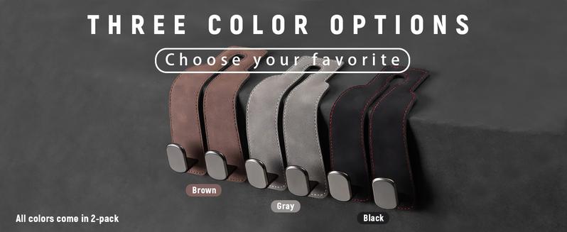 Car Seat Back Storage Hook, Car Seat Headrest Hook,Car Hooks for Purses and Bags, Purse Holder for Car, Leather Car Seat Back Storage Hook Double Hook Car Seat Hangers Organization Accessories