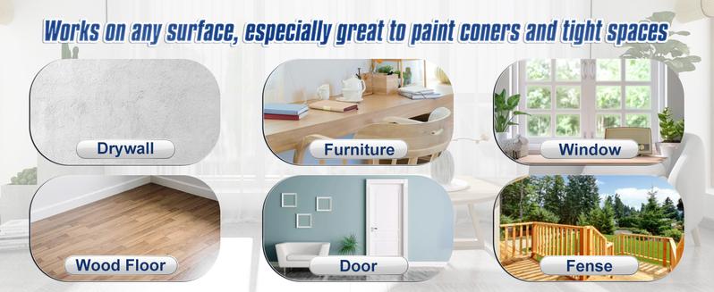 Touch Up Paint Brush Pens, Fillable Paint Pen 5Pcs, Drywall Repair Kit for Wall Repair, Funiture, Cabinet, Wood Floor, Window, Paint Storage 6ML