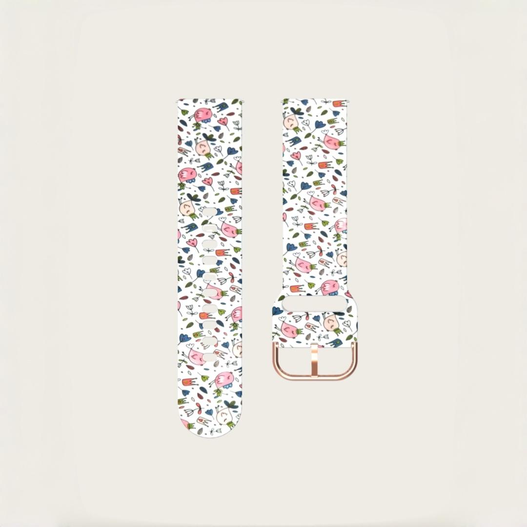 Fashionable Silicone Watch Band, Universal Quick-Release (20mm), Soft Comfort, Waterproof Sweatproof, Buckle, Compatible with Smartwatches