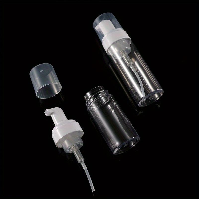 4pcs Refillable Soap Dispenser Refillable Foaming Soap Dispenser Bottle 100/120/150/200ml, Clear Plastic Pump for Hand Soap, Shampoo, Lash Cleanser - Durable & Hypoallergenic, Ideal for Travel, Bathroom, Kitchen & Outdoor Use