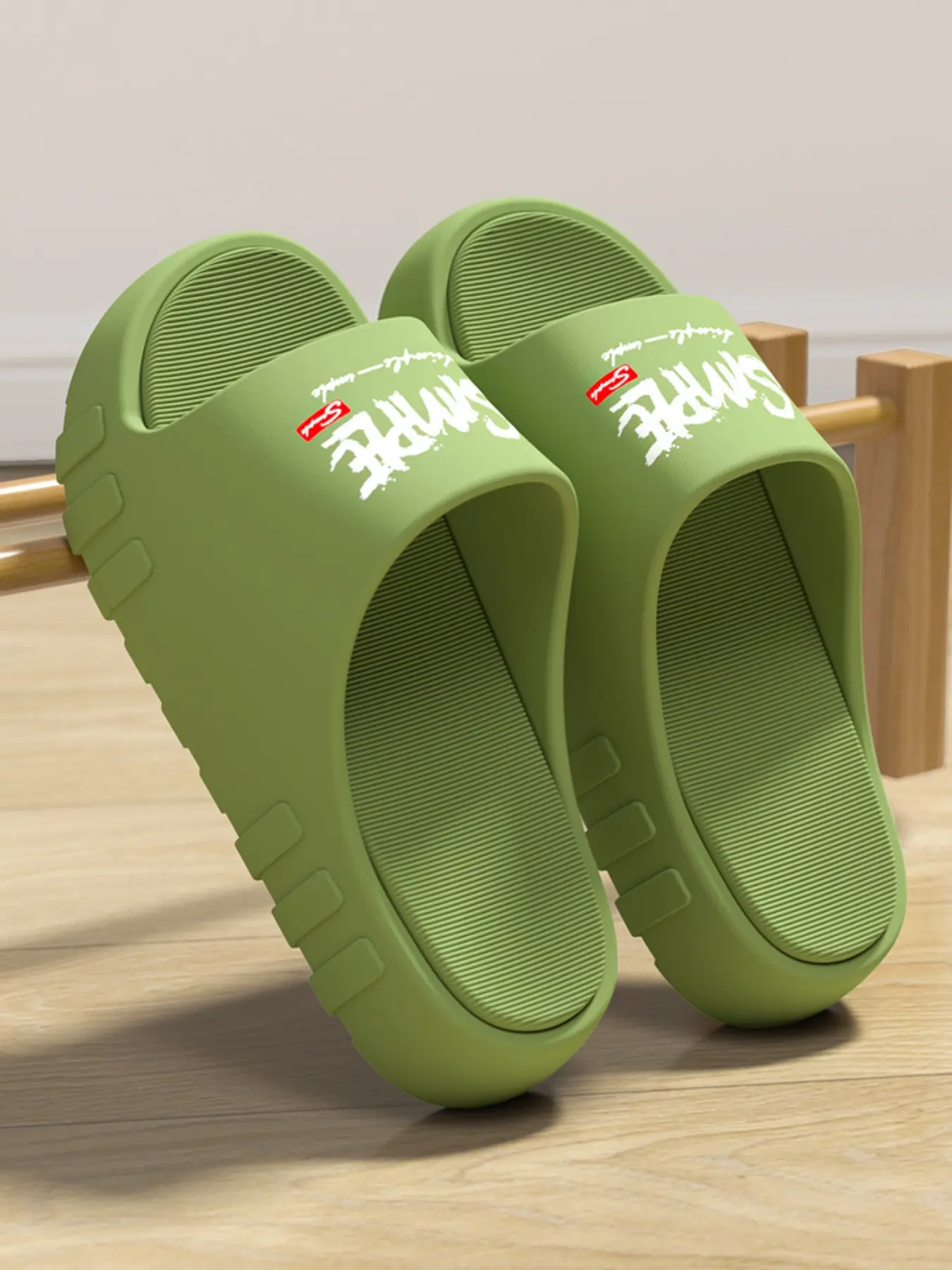 Unisex EVA Pillow Slides, Thick Sole Non‑Slip Soft Lightweight Open Toe Slippers, Indoor Bathroom Outdoor Casual Slide Sandals for Men Women