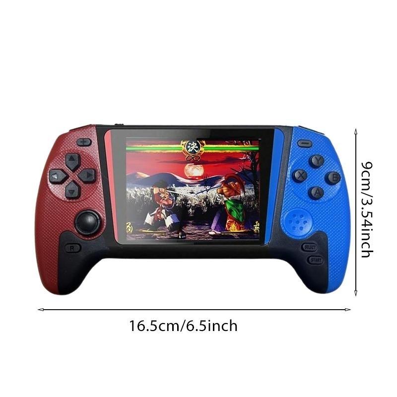 Brand new handheld gaming console with a retro large screen design, smooth joystick buttons, supports over 500 games, 3.5-inch screen, 1080P display, suitable for nostalgic players, home use, and sharing with friends