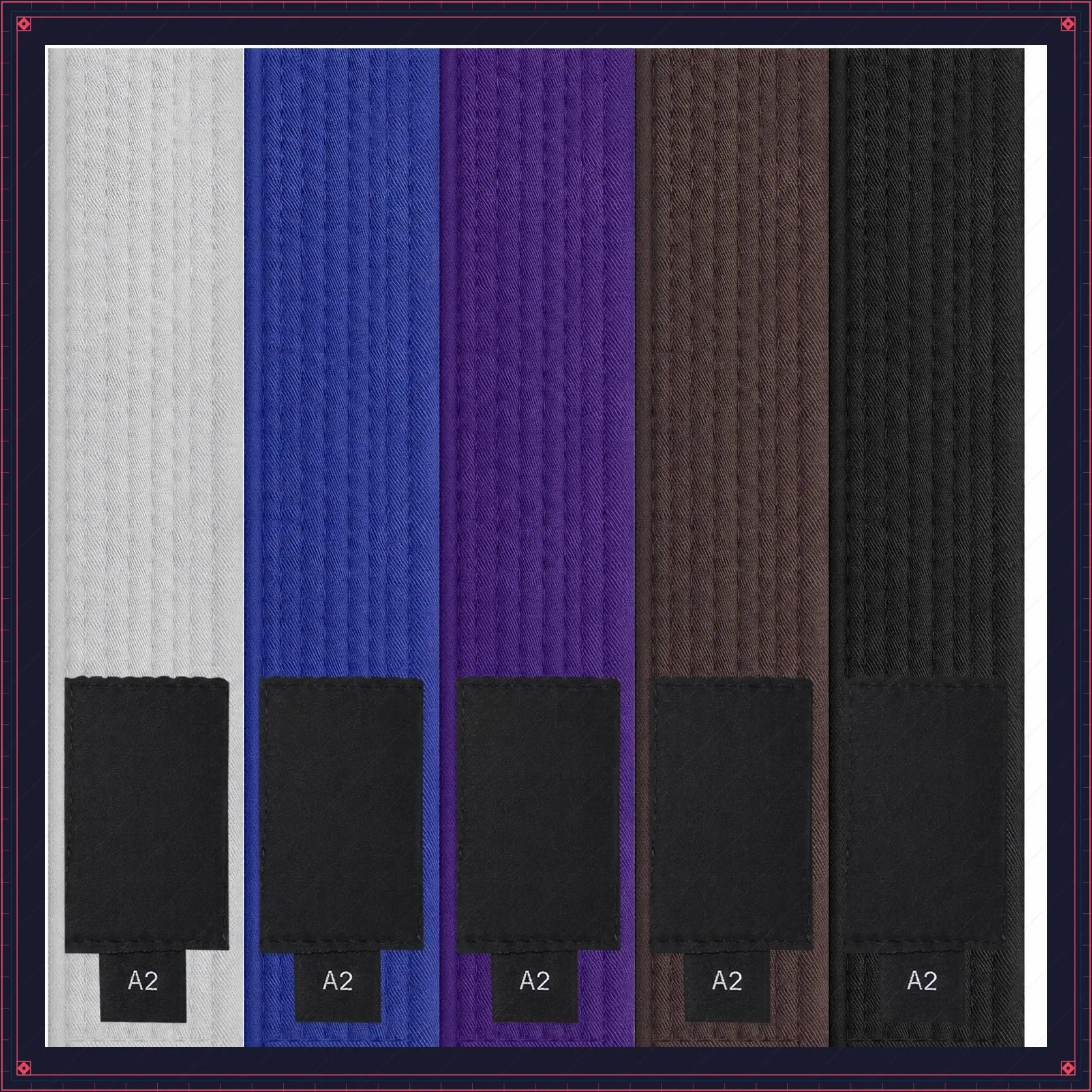 Adults Brazilian Jiu Jitsu Belts for Men & Women,Cotton IBJJF Approved BJJ Belts with Ranking Stripes Sleeve BarGift