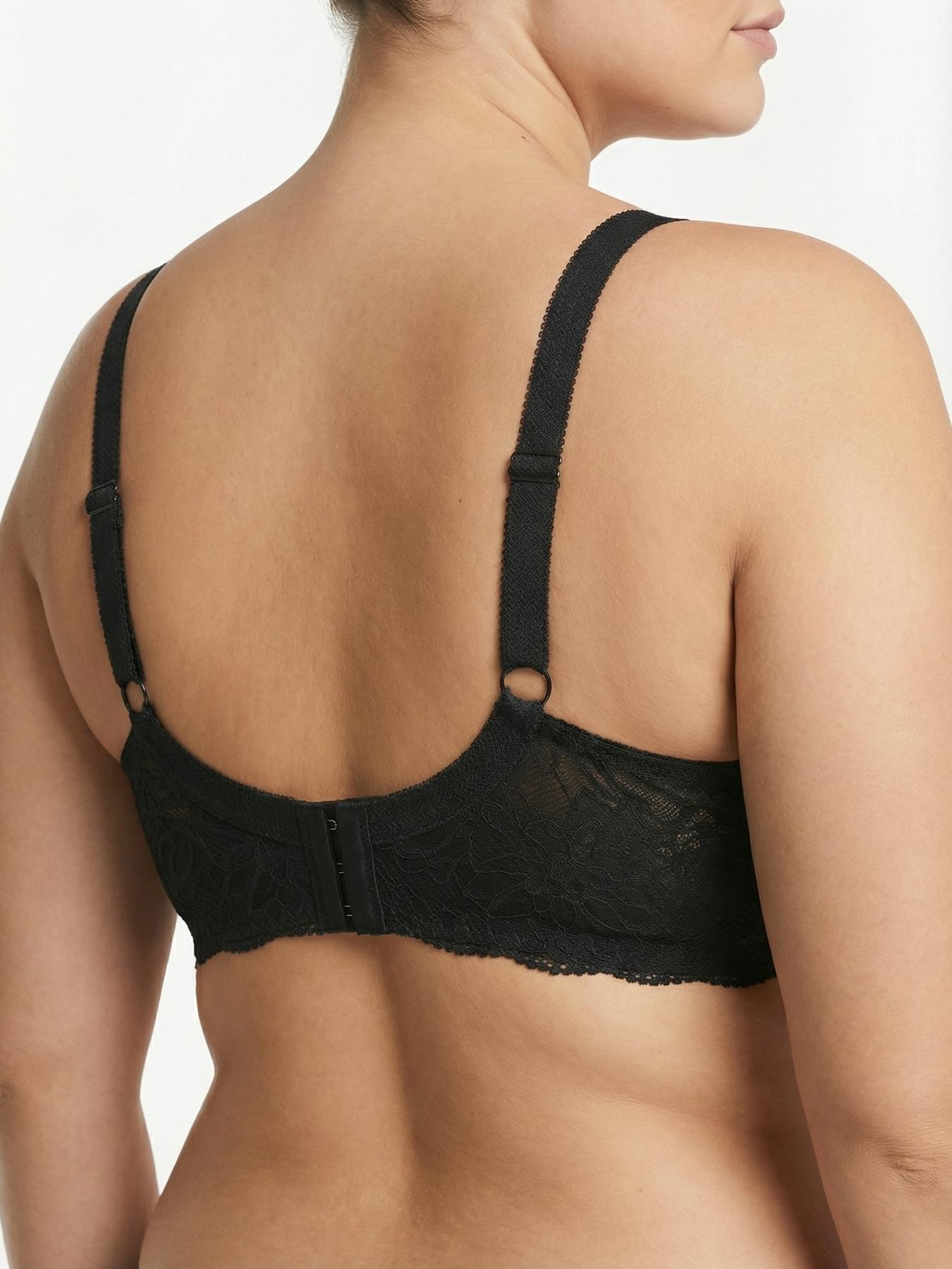 Plus Size Unlined Lace Bras for Women, Full Coverage Minimizer Bra, No Padding, Semi-Sheer, Moisture-Wicking, Breathable, Underwire Support