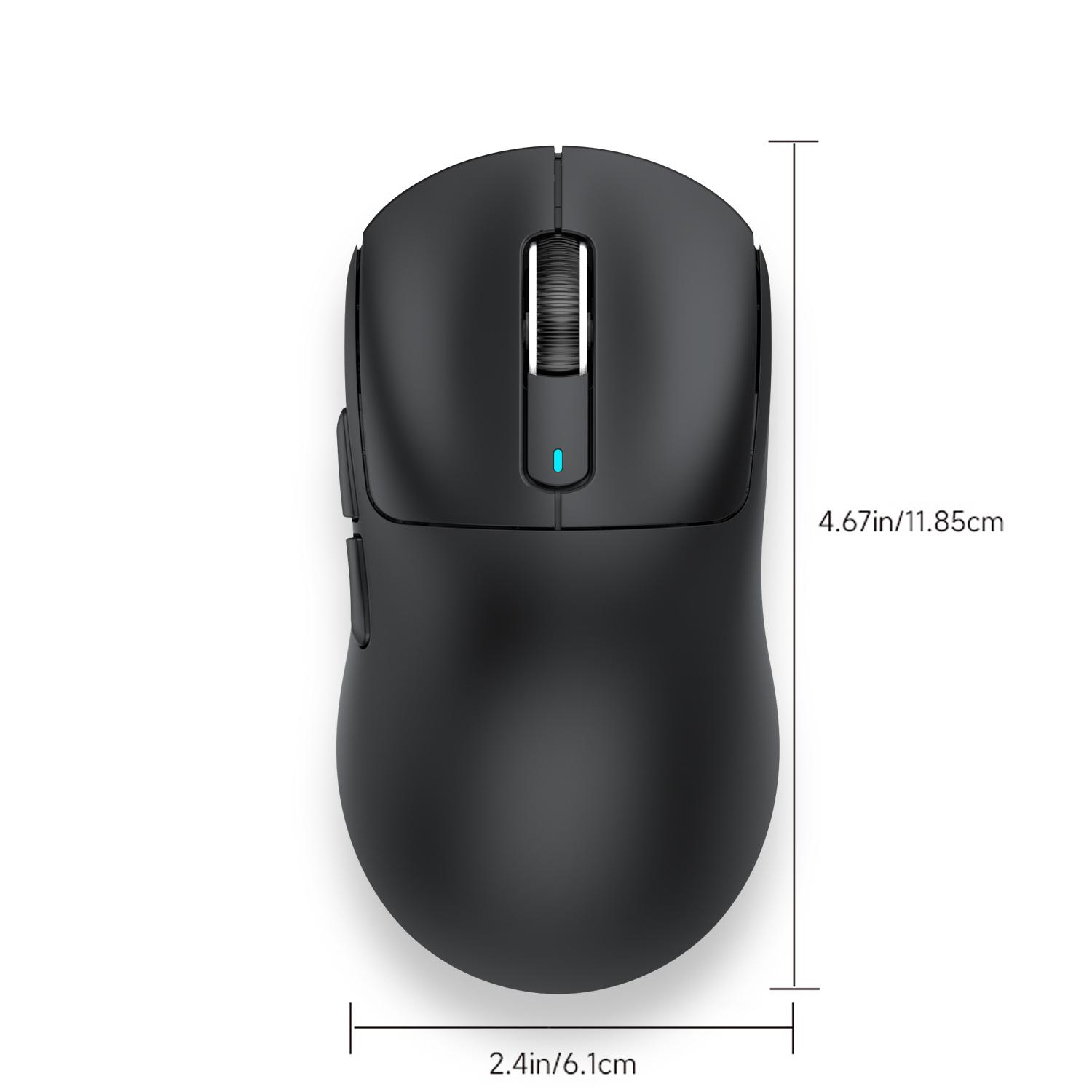 ATTACK SHARK X3 Wireless Mouse with Anti-slip Sticker, 2.4G Tri-mode Connection Gaming Mouse, 26000dpi 650IPS Lightweight Macro Gaming Mouse for PC Laptop