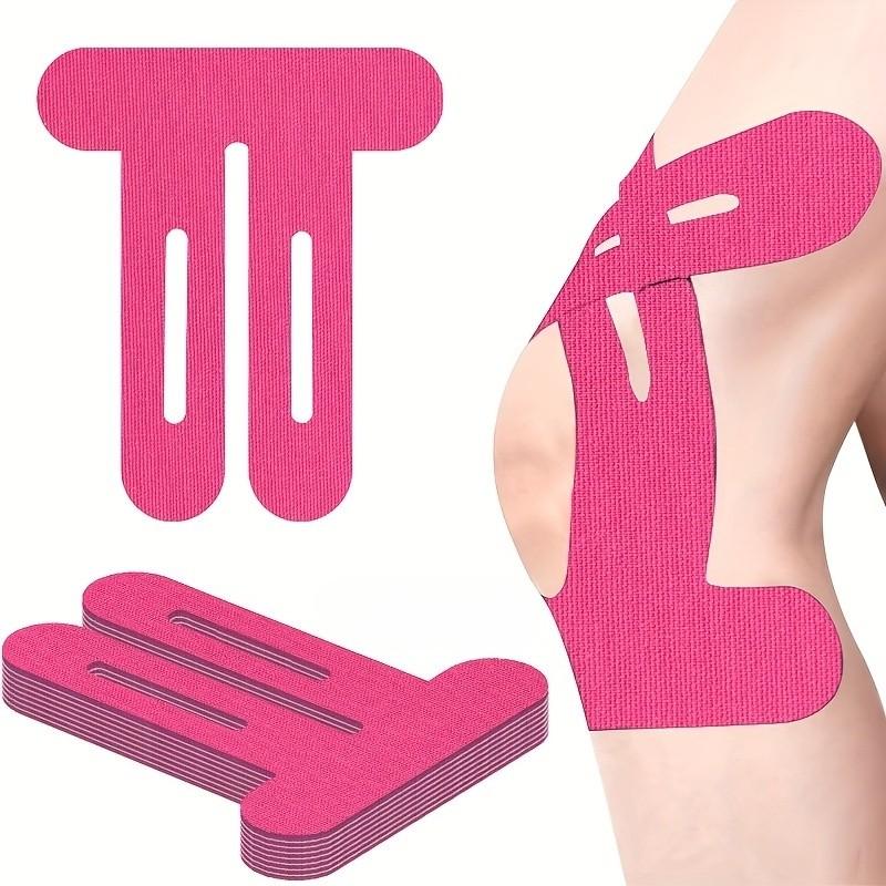 10 Piece Elastic Sports Muscle Tape, Multi-Color Knee Biomechanical Tape, Pre-Cut Small Sport Tape for Running Cycling Hiking