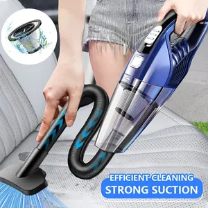 Car vacuum cleaner, super strong suction, handheld wireless, large capacity battery, low noise, includes 5 boosters. Recommended as a pink gift, suitable for cars, homes, and offices, wireless powerful high-suction handheld vacuum cleaner