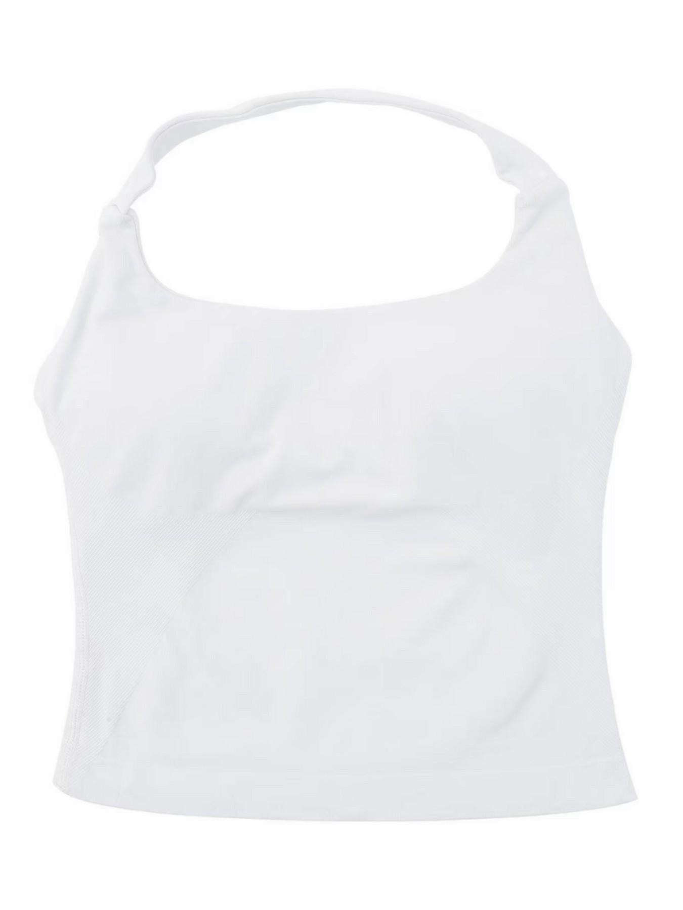 Women's Halter Neck Yoga Tank Top, Seamless Design for Gym, Yoga & Daily Wear, Comfortable Women's Activewear