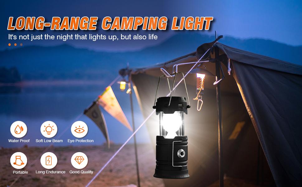 【TikTok Top Seller】4–8 Pack Collapsible LED Lanterns – Lightweight Waterproof Solar & USB Rechargeable Emergency Lanterns for Power Outages, Outdoor Camping, Hurricane Preparedness & Survival Gear