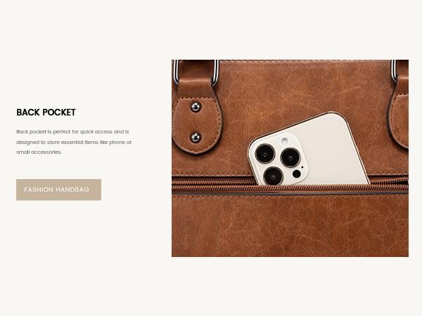 LOVEVOOK Laptop Bag for Women, 15.6-17.3 inch Vegan Leather Laptop Tote Bag Large Capacity Vintage Leather Work Bags for Women Computer Bag Office Briefcase Handbag. Durable. TikTokShopJumpstartSale