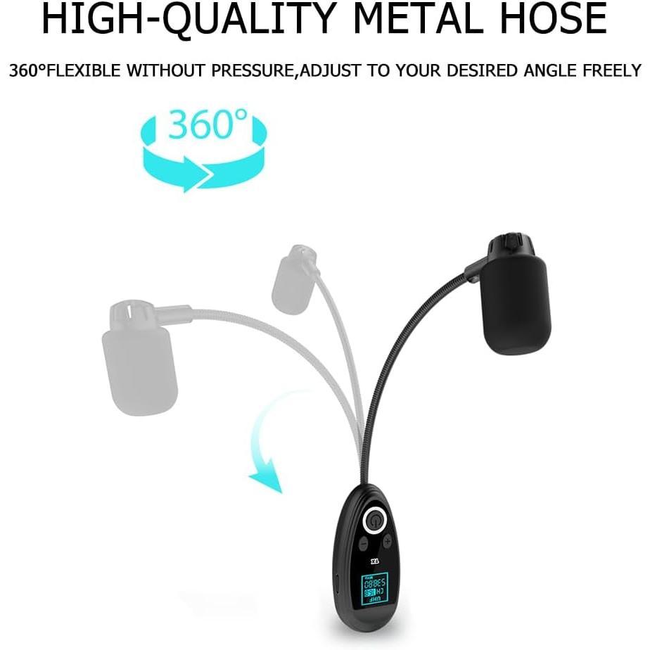 Microphone System, 2.4G  Headset Mics Ideal for Speakers, Voice Amplifier, PA System, Teacher, Tour Guides, Fitness Instructor